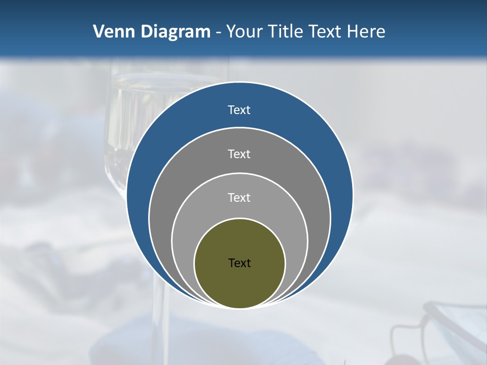 Crystal Glass On A Dining Table PowerPoint Template