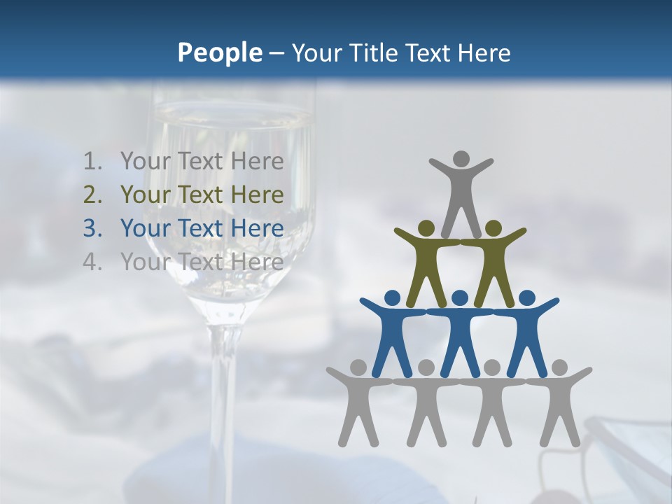 Crystal Glass On A Dining Table PowerPoint Template