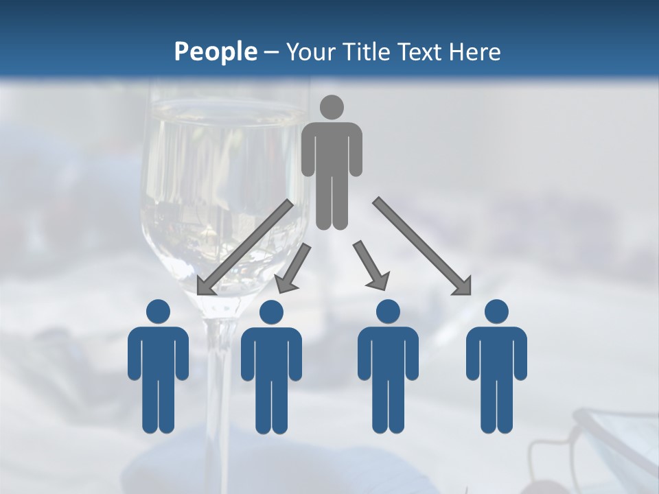 Crystal Glass On A Dining Table PowerPoint Template