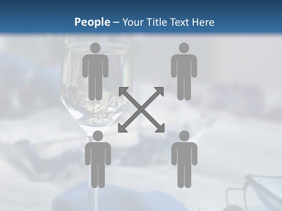 Crystal Glass On A Dining Table PowerPoint Template