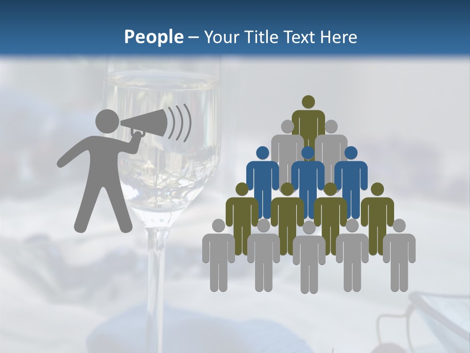 Crystal Glass On A Dining Table PowerPoint Template