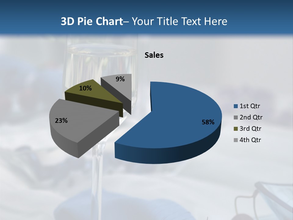 Crystal Glass On A Dining Table PowerPoint Template