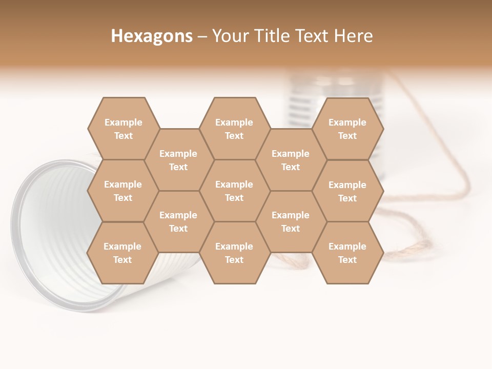 Ancient Communication - Cans Connected By String PowerPoint Template