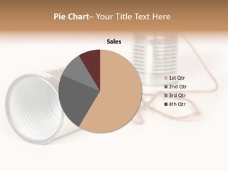 Ancient Communication - Cans Connected By String PowerPoint Template