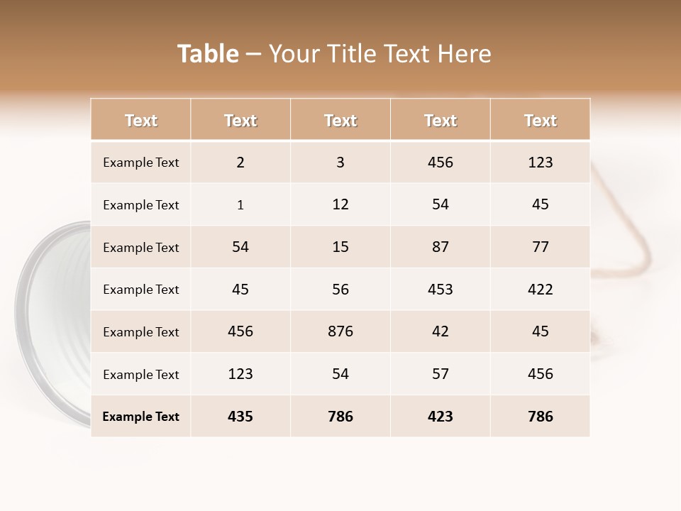 Ancient Communication - Cans Connected By String PowerPoint Template