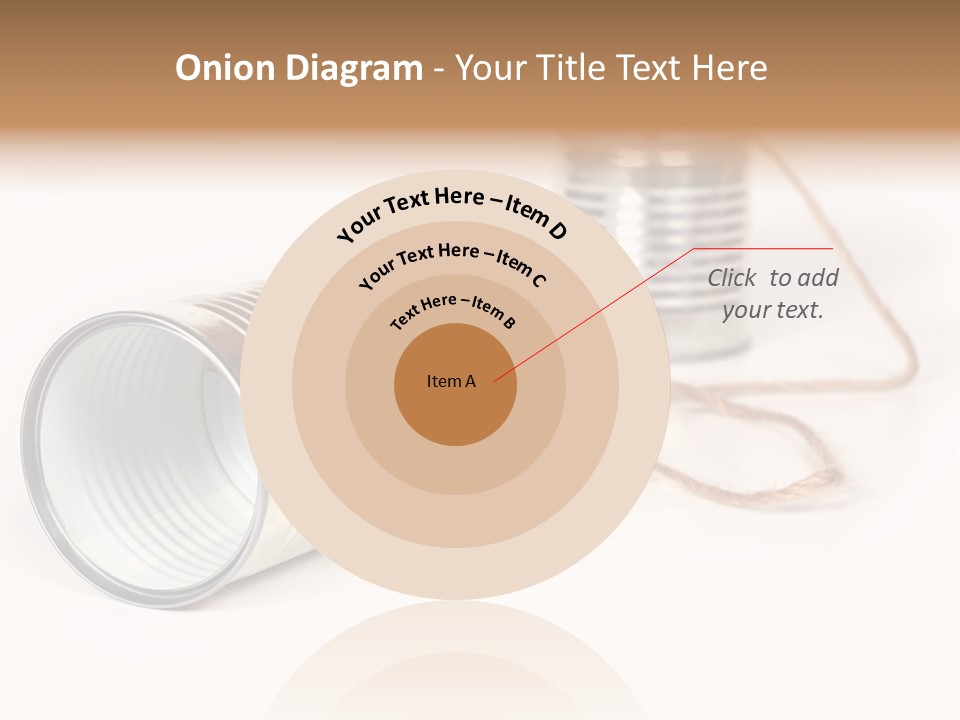 Ancient Communication - Cans Connected By String PowerPoint Template