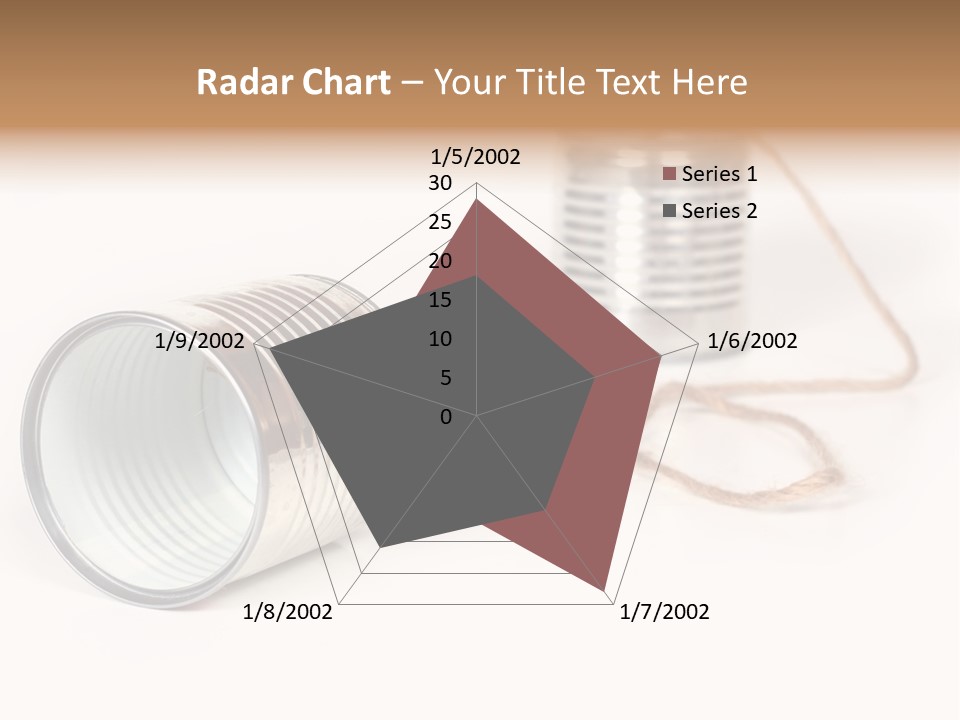 Ancient Communication - Cans Connected By String PowerPoint Template