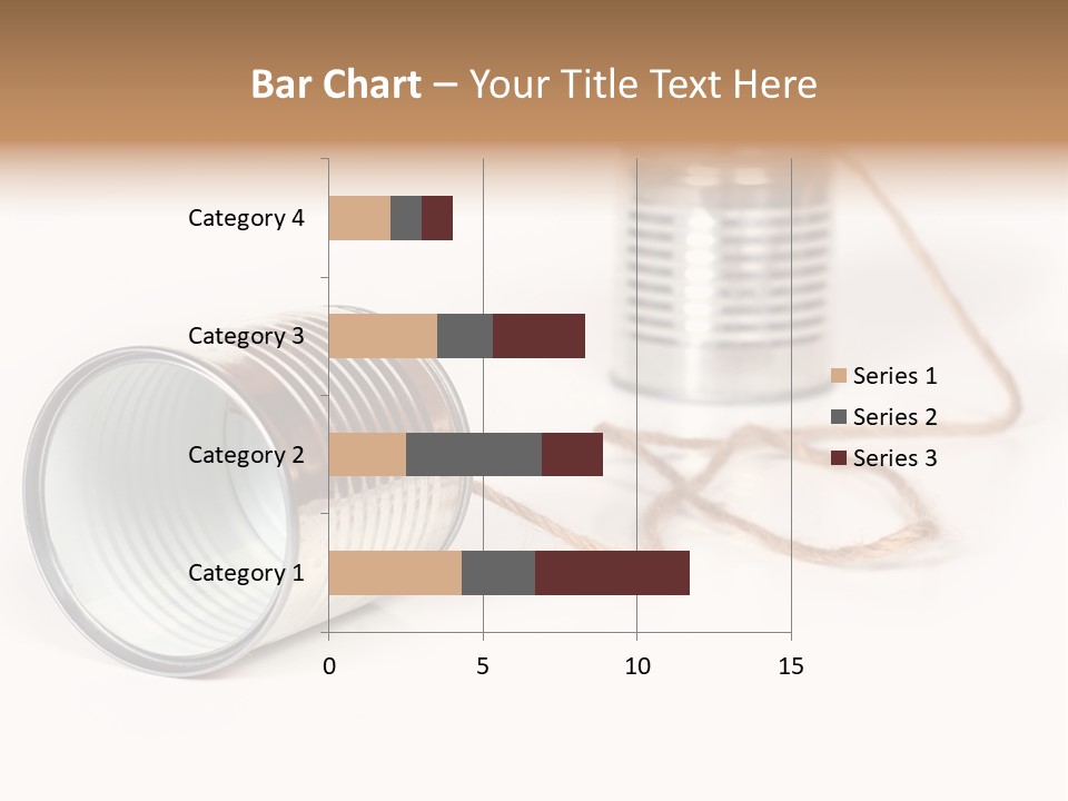 Ancient Communication - Cans Connected By String PowerPoint Template