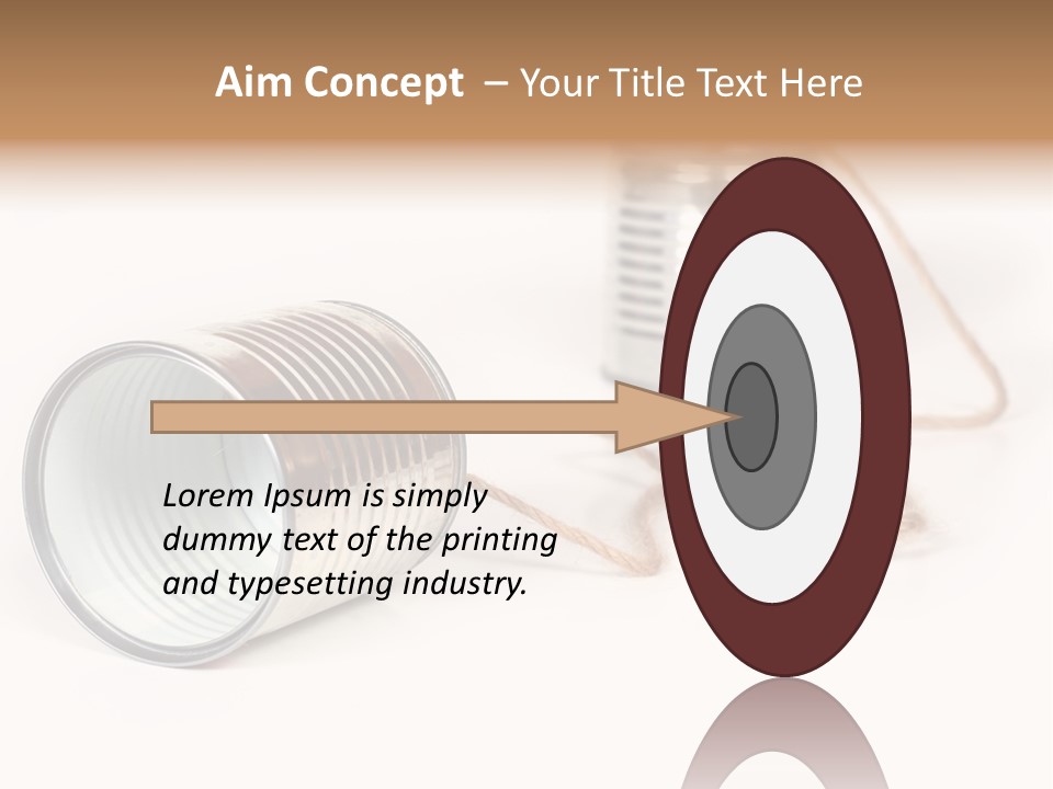 Ancient Communication - Cans Connected By String PowerPoint Template