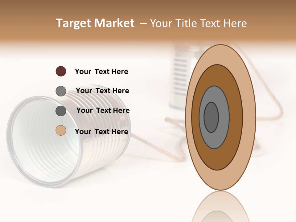Ancient Communication - Cans Connected By String PowerPoint Template