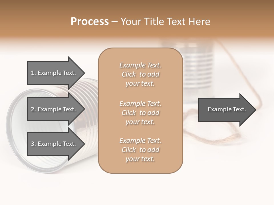 Ancient Communication - Cans Connected By String PowerPoint Template