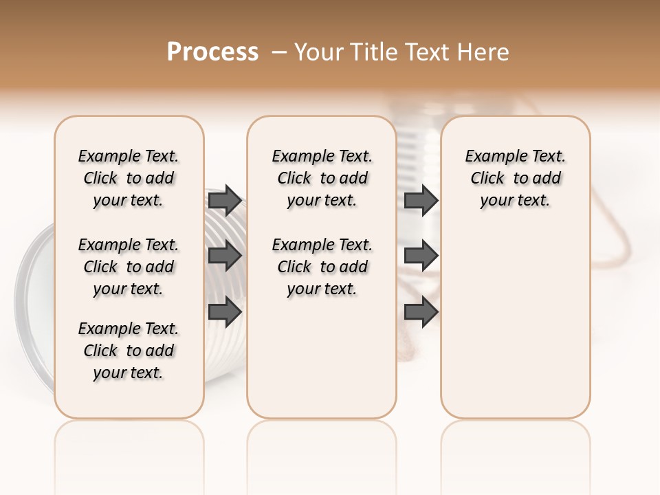 Ancient Communication - Cans Connected By String PowerPoint Template
