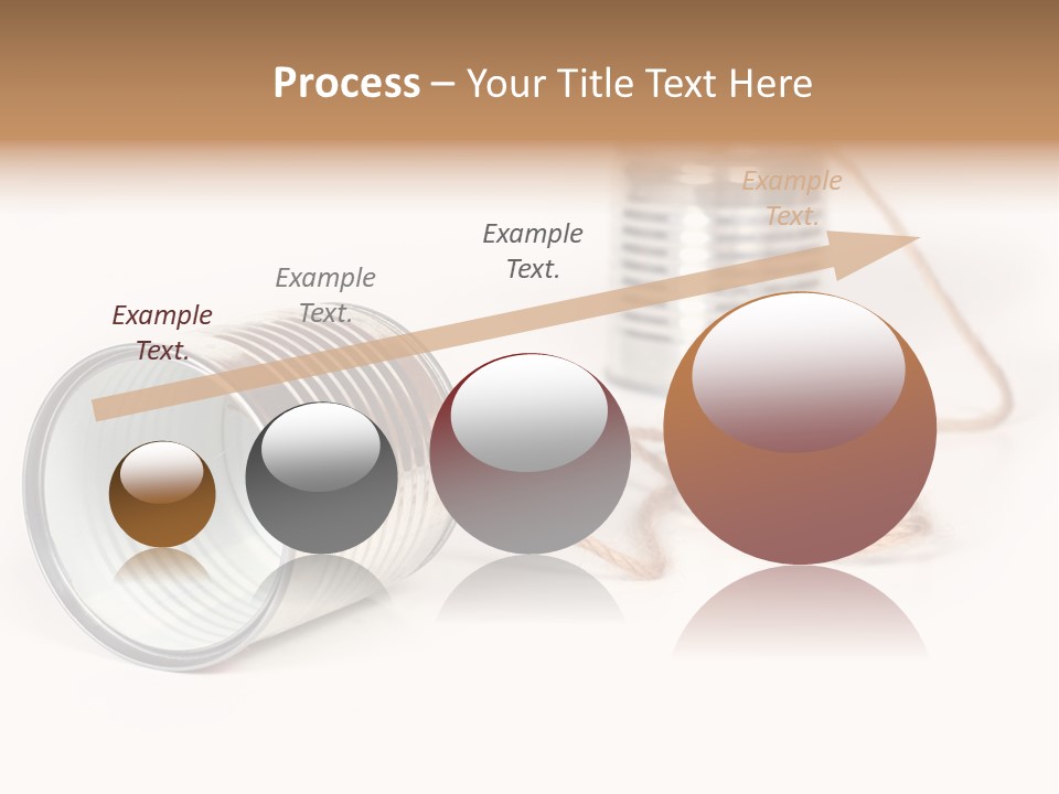 Ancient Communication - Cans Connected By String PowerPoint Template