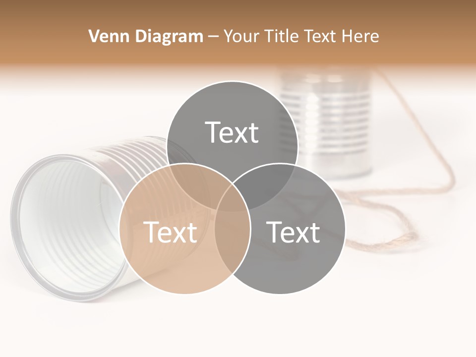 Ancient Communication - Cans Connected By String PowerPoint Template
