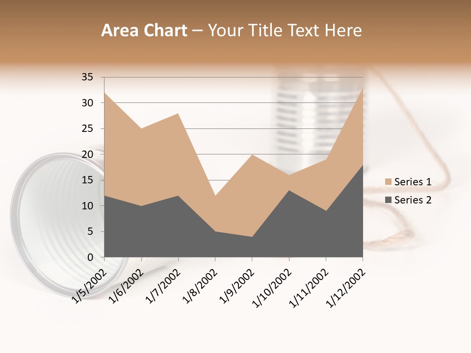 Ancient Communication - Cans Connected By String PowerPoint Template