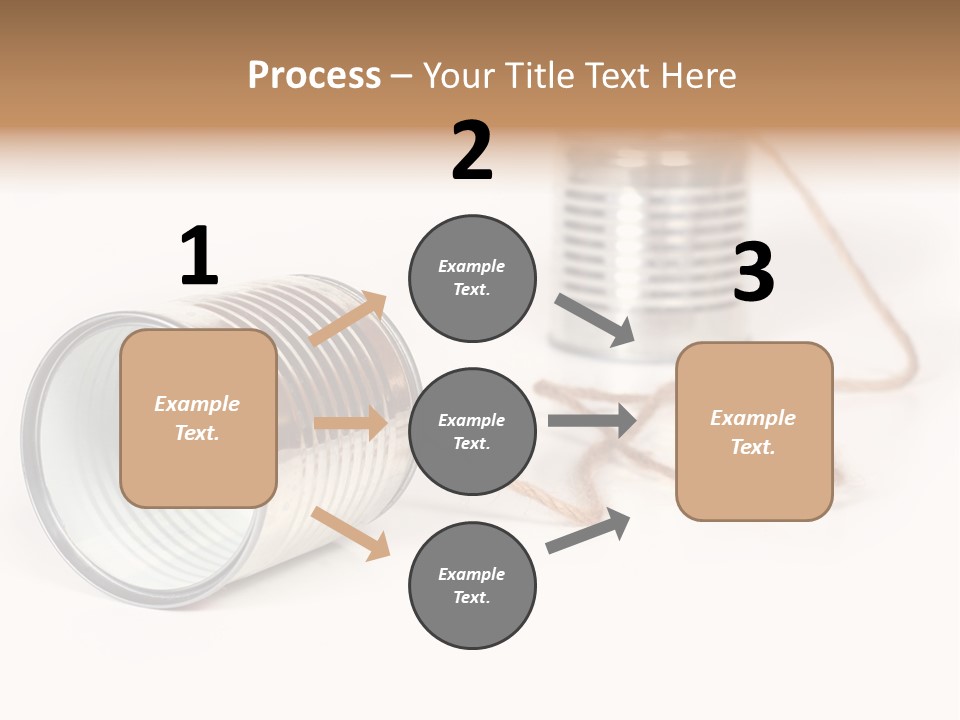 Ancient Communication - Cans Connected By String PowerPoint Template