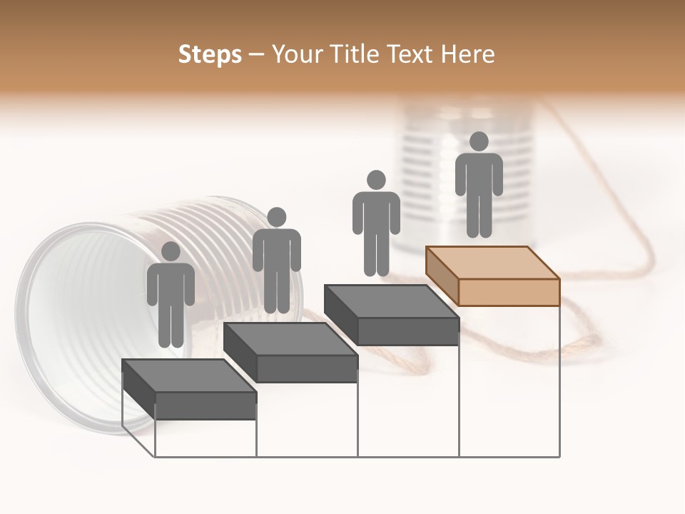 Ancient Communication - Cans Connected By String PowerPoint Template