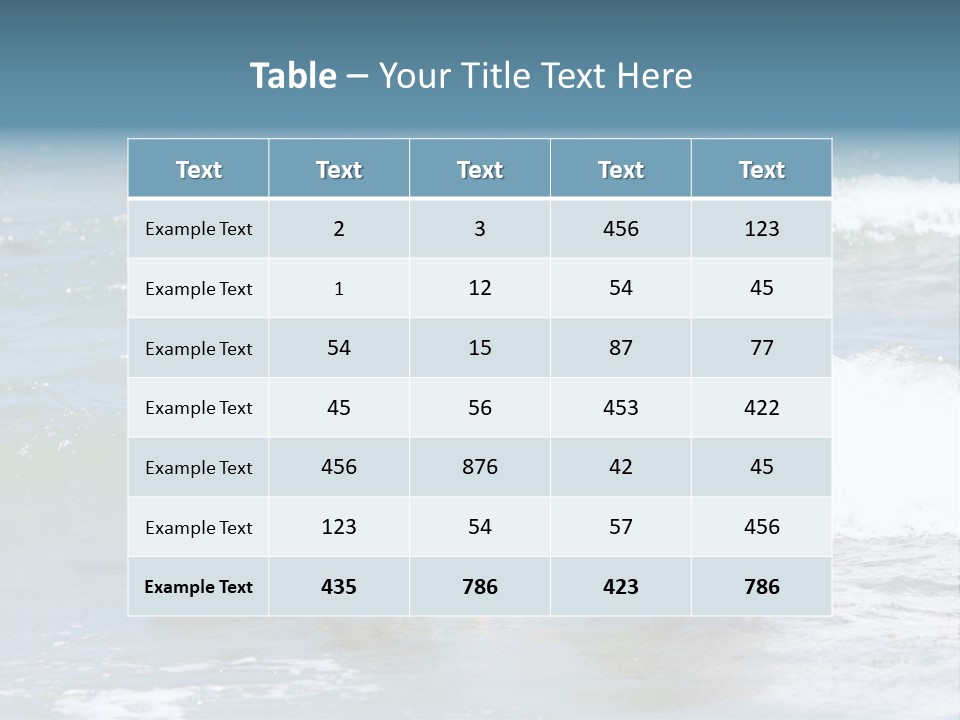 Father Teaching His Young Son How To Surf In The Sea On Vacation Or Holiday PowerPoint Template