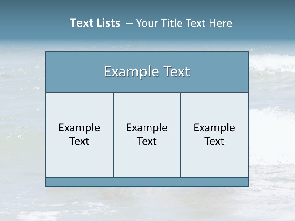 Father Teaching His Young Son How To Surf In The Sea On Vacation Or Holiday PowerPoint Template