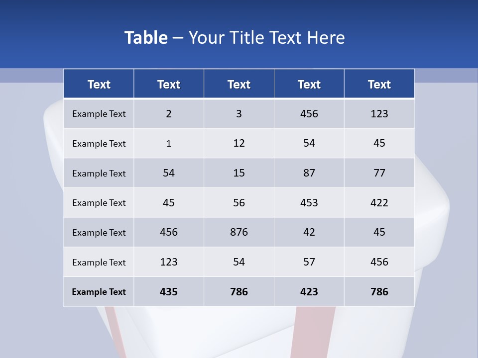 A White Present Box With A Red Ribbon On It PowerPoint Template