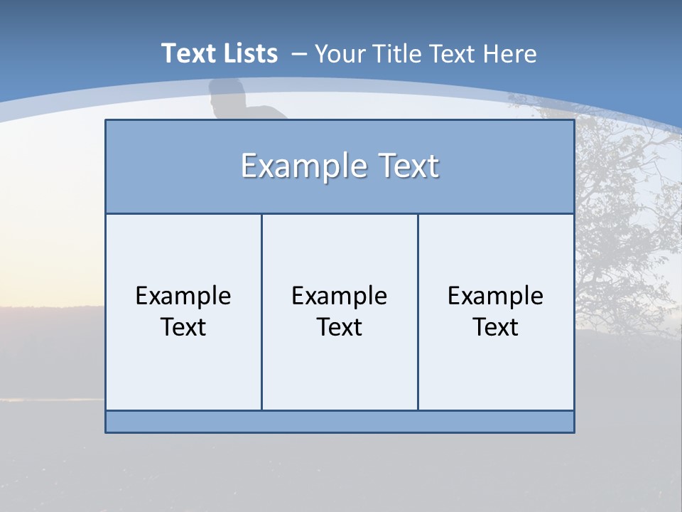 Man Riding His Bike At Sunset PowerPoint Template