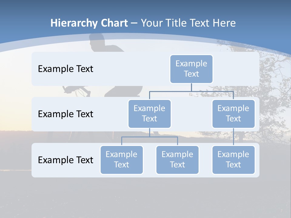 Man Riding His Bike At Sunset PowerPoint Template