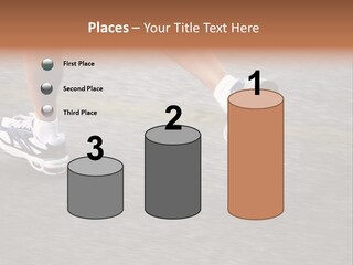 Feet Of A Running Woman PowerPoint Template