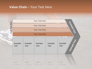 Feet Of A Running Woman PowerPoint Template