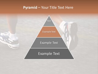 Feet Of A Running Woman PowerPoint Template