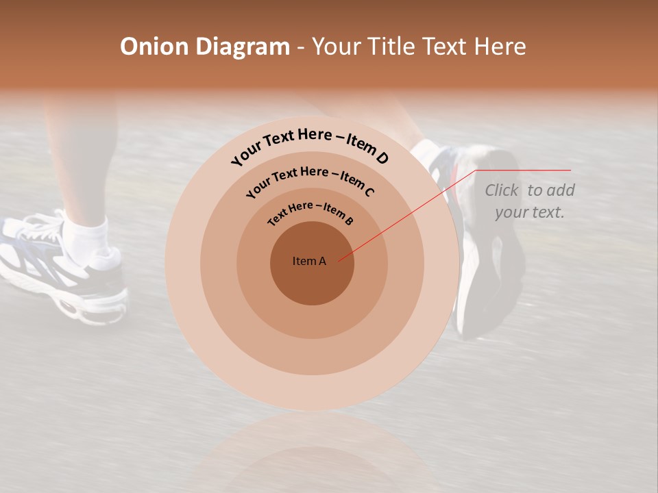 Feet Of A Running Woman PowerPoint Template