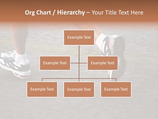 Feet Of A Running Woman PowerPoint Template