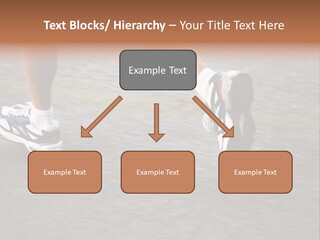 Feet Of A Running Woman PowerPoint Template