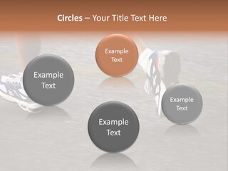 Feet Of A Running Woman PowerPoint Template