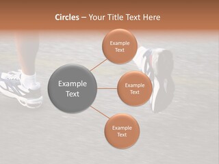 Feet Of A Running Woman PowerPoint Template