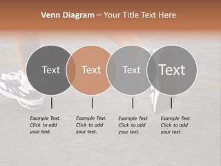 Feet Of A Running Woman PowerPoint Template