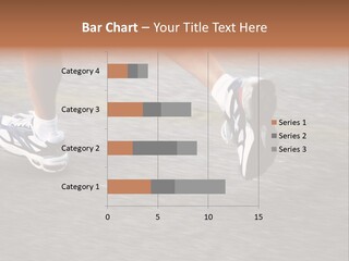 Feet Of A Running Woman PowerPoint Template