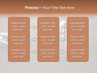 Feet Of A Running Woman PowerPoint Template