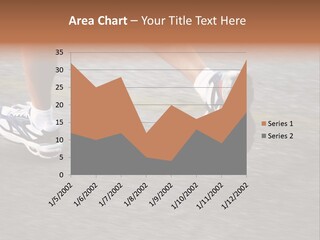 Feet Of A Running Woman PowerPoint Template