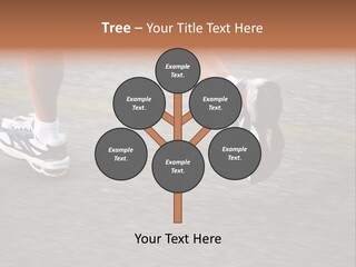 Feet Of A Running Woman PowerPoint Template