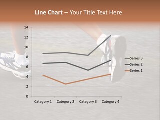 Feet Of A Running Woman PowerPoint Template