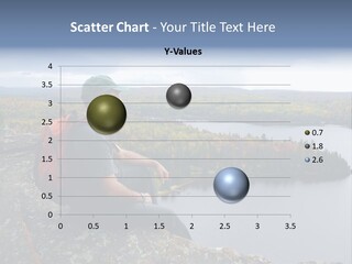 A Hiker Sitting On A Cliff Edge Enjoying Scenic View PowerPoint Template