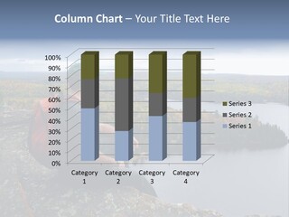 A Hiker Sitting On A Cliff Edge Enjoying Scenic View PowerPoint Template