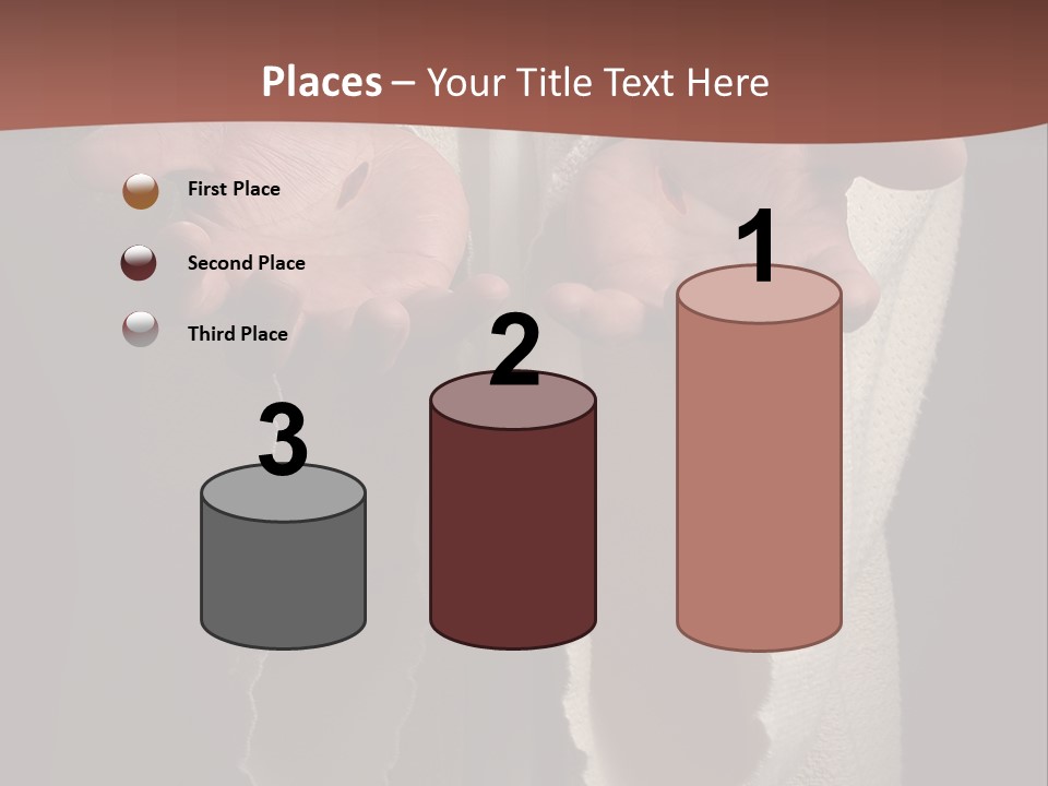 The Nail Scared Hands Of Jesus PowerPoint Template