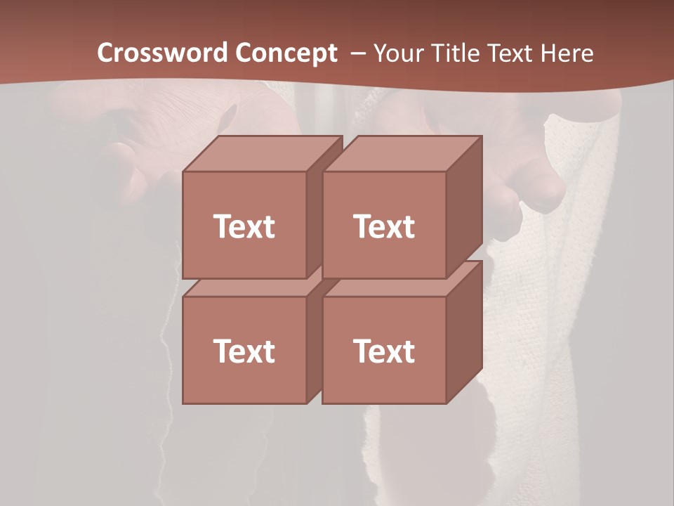 The Nail Scared Hands Of Jesus PowerPoint Template