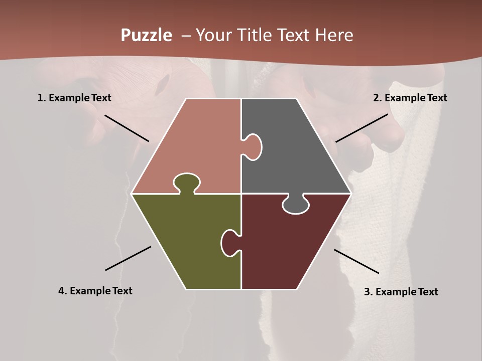 The Nail Scared Hands Of Jesus PowerPoint Template