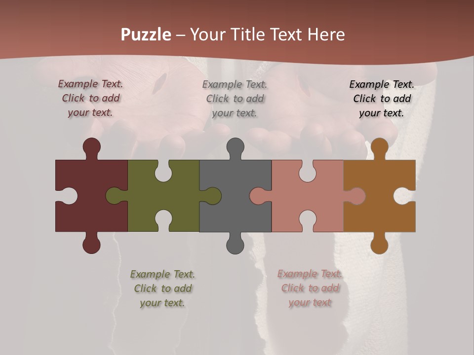 The Nail Scared Hands Of Jesus PowerPoint Template