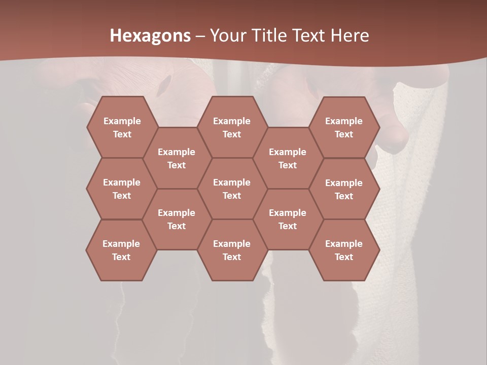 The Nail Scared Hands Of Jesus PowerPoint Template