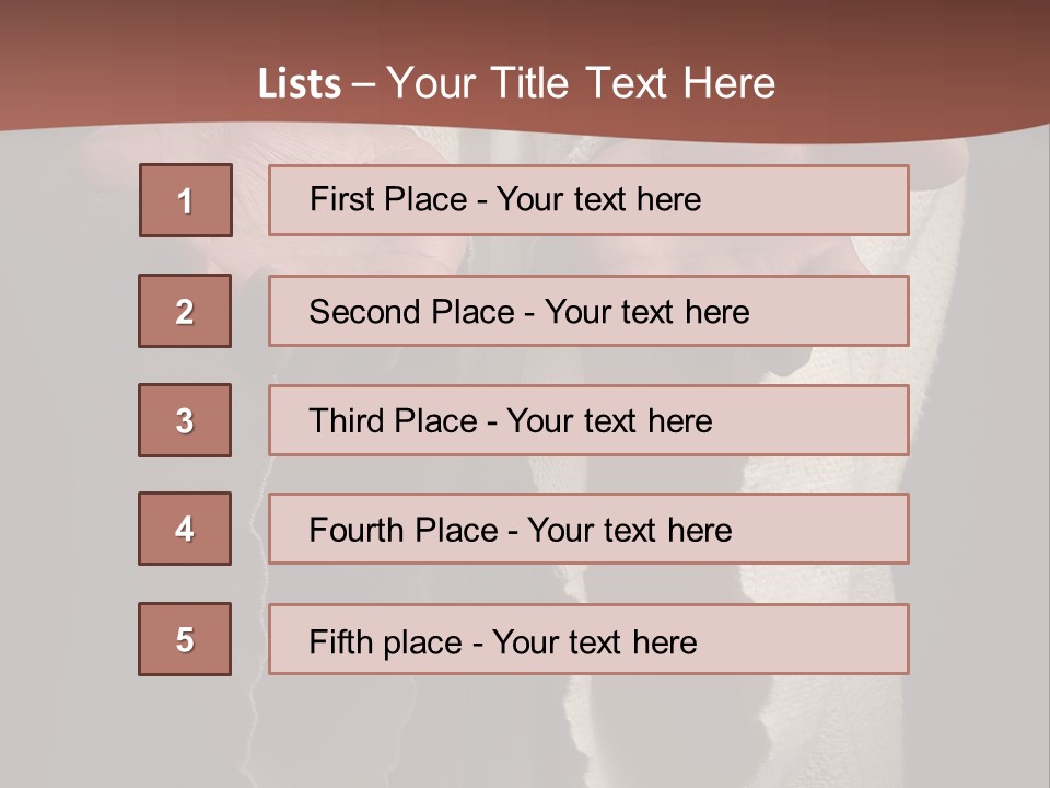 The Nail Scared Hands Of Jesus PowerPoint Template