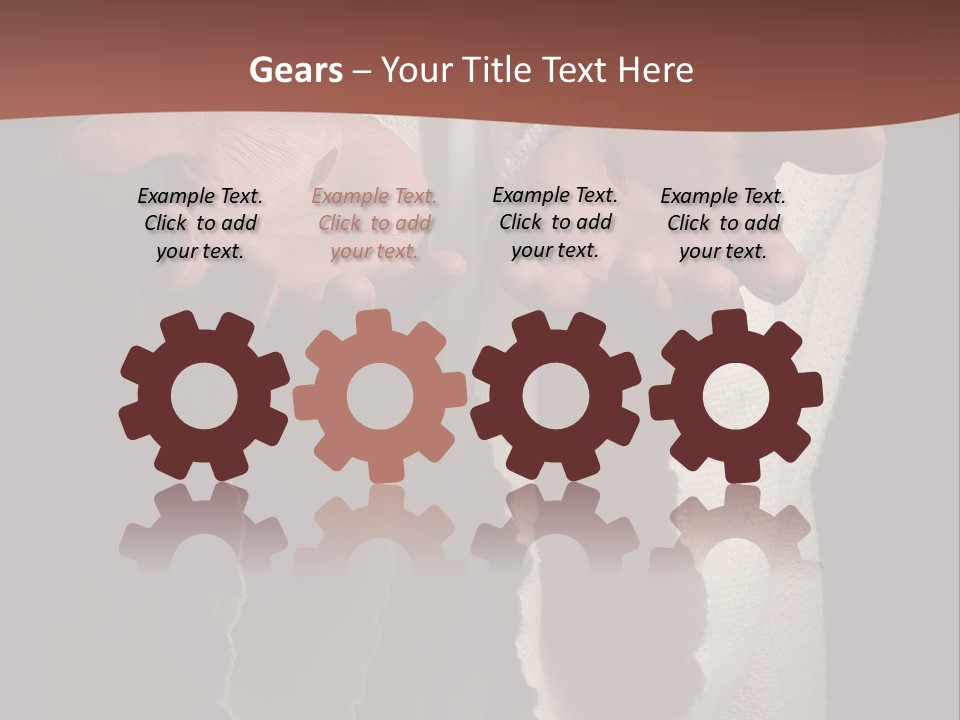 The Nail Scared Hands Of Jesus PowerPoint Template