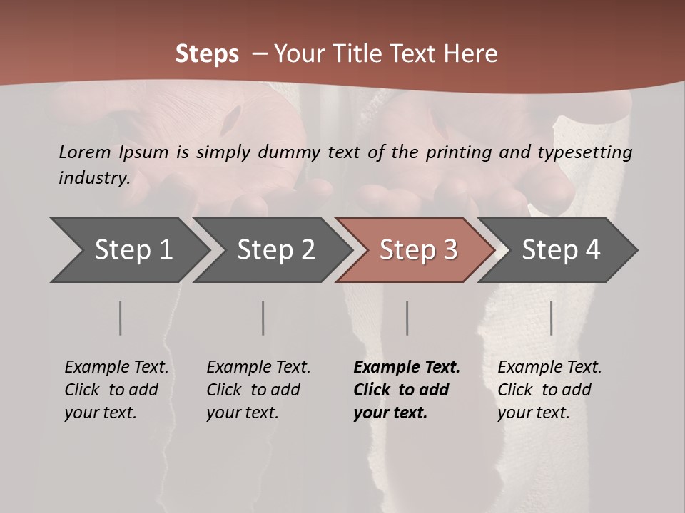 The Nail Scared Hands Of Jesus PowerPoint Template